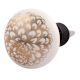 Golden Carnation Flower Flat Ceramic Wine Stopper (Pack Of One Piece)